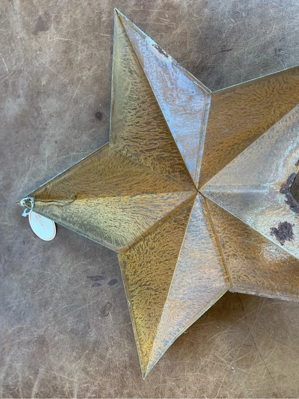 Rusted Green Star decorative metal
